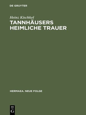 cover image of Tannhäusers heimliche Trauer